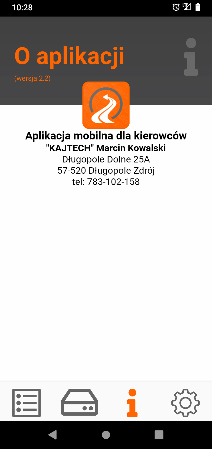 Kajtech aplikacja mobilna Kajtech aplikacja mobilna